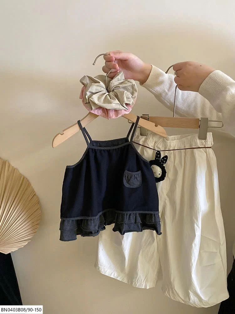 SÉT ÁO 2 DÂY QUẦN SUỐNG TRẮNG