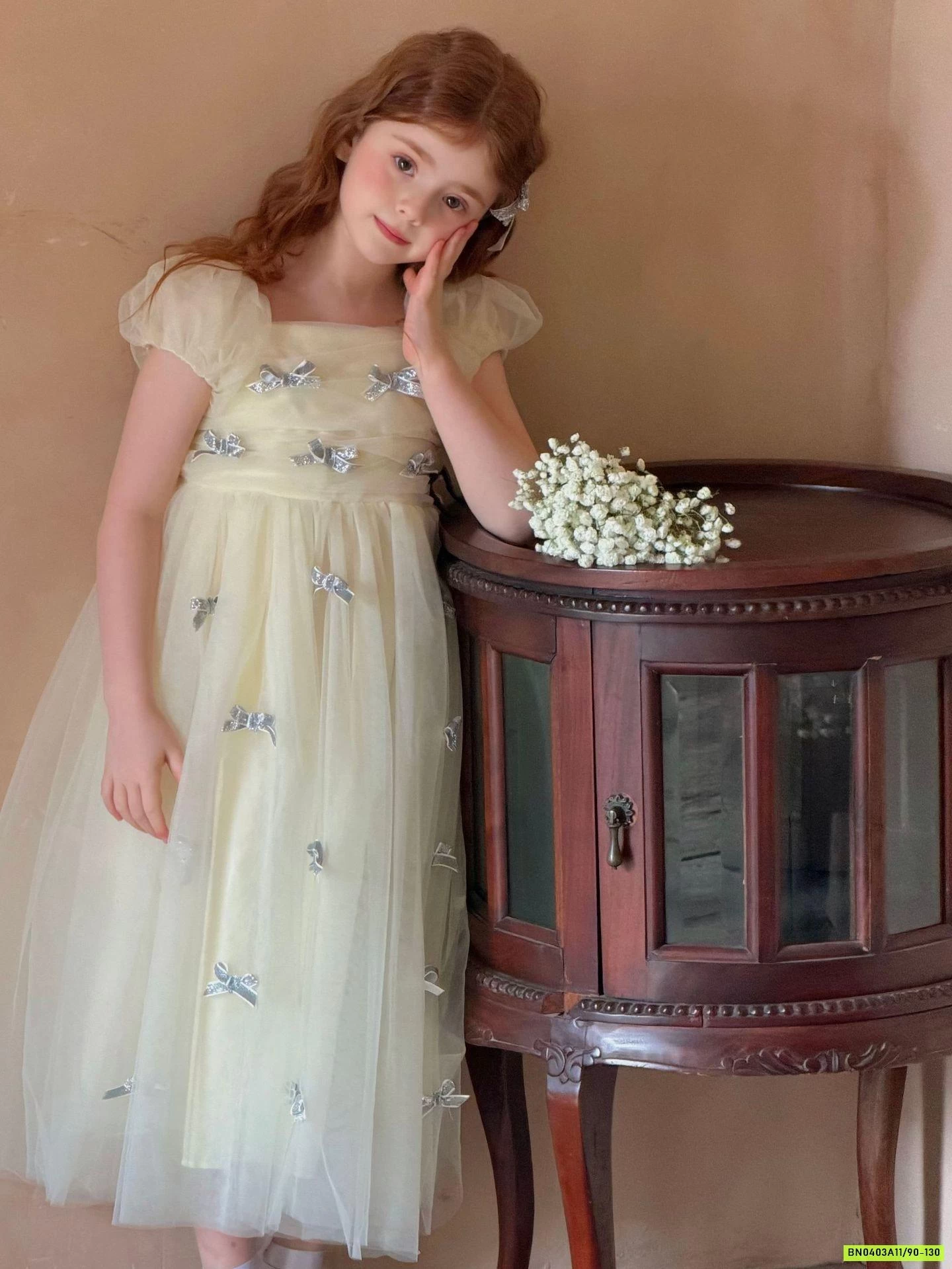 ĐẦM VOAN CÔNG CHÚA GẮN NƠ OTALY