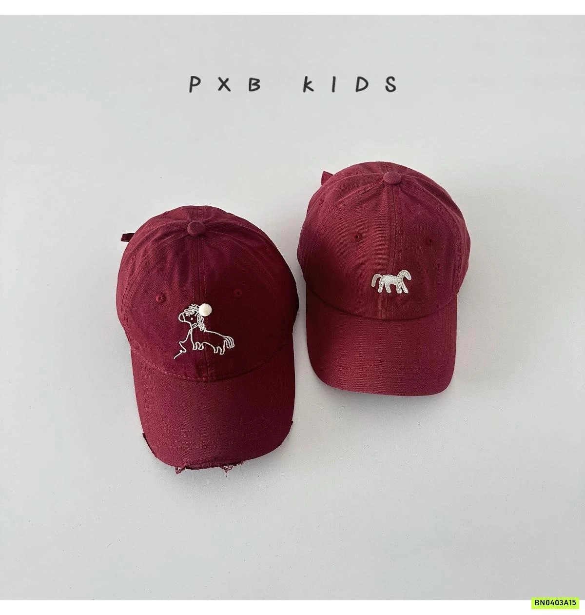 MŨ KẾT ĐỎ ĐÔ THÊU NGỰA