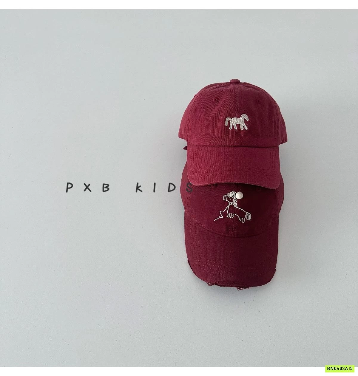 MŨ KẾT ĐỎ ĐÔ THÊU NGỰA