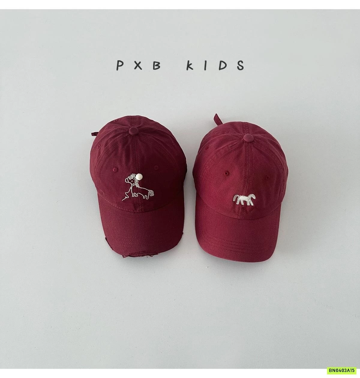 MŨ KẾT ĐỎ ĐÔ THÊU NGỰA