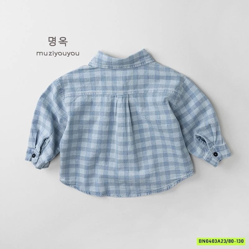 SƠ MI CARO XANH MZYY