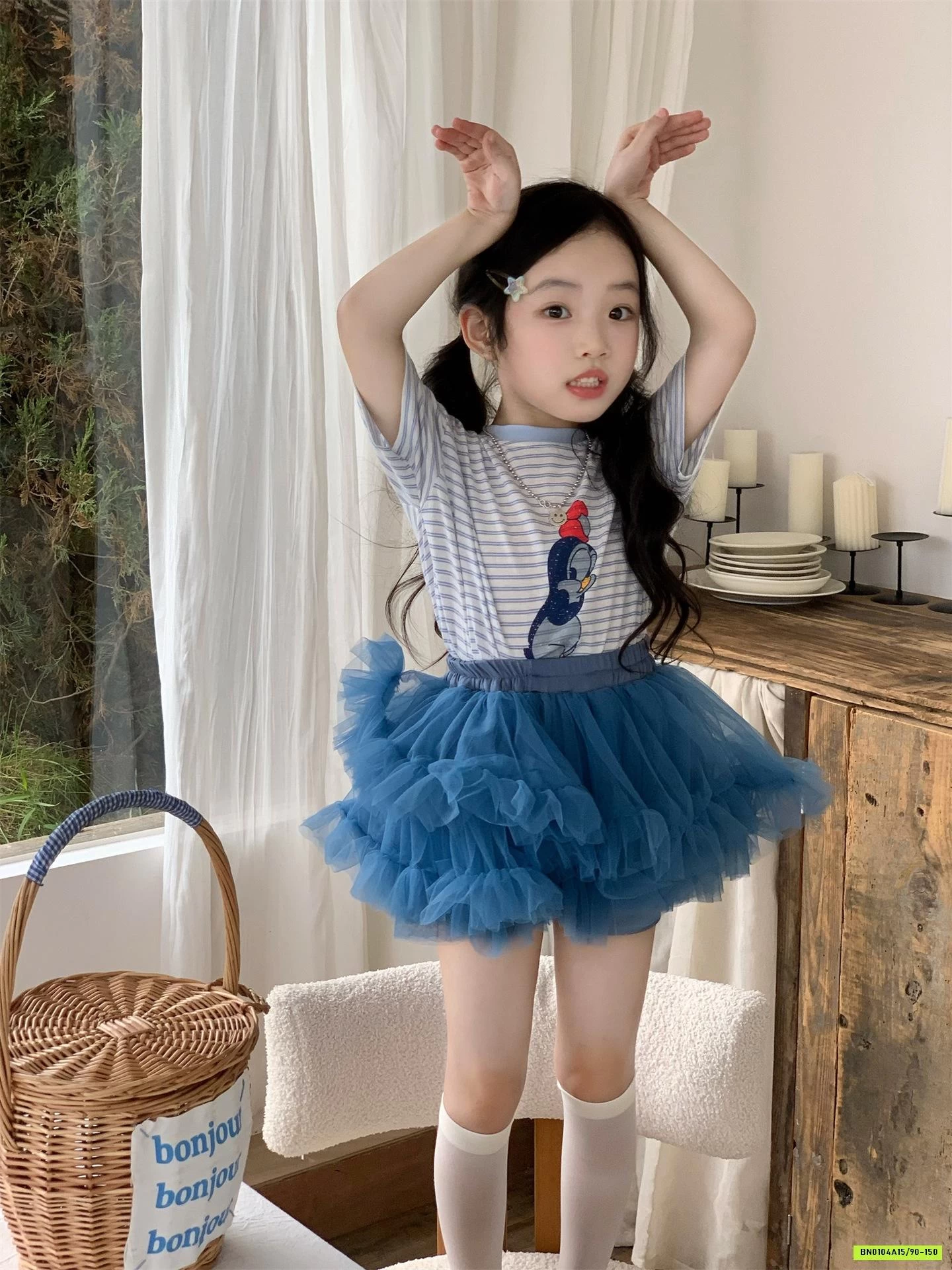 ÁO VỊT MIX CV TUTU XANH