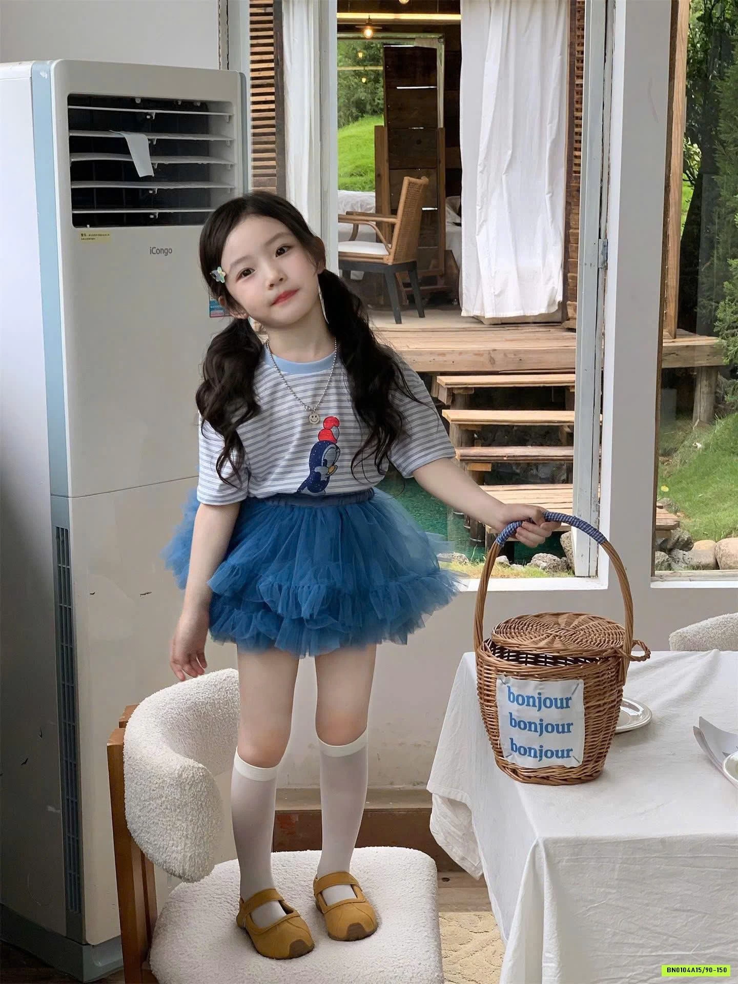 ÁO VỊT MIX CV TUTU XANH