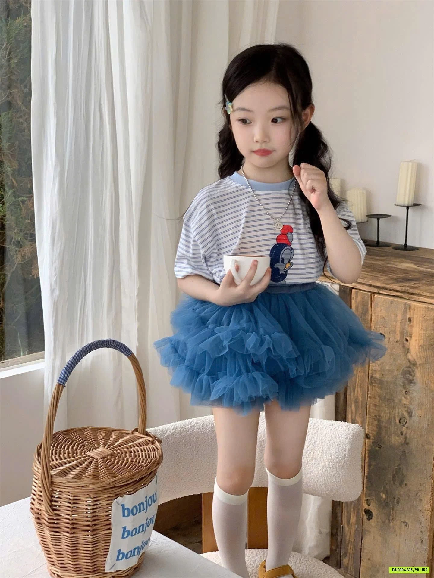 ÁO VỊT MIX CV TUTU XANH