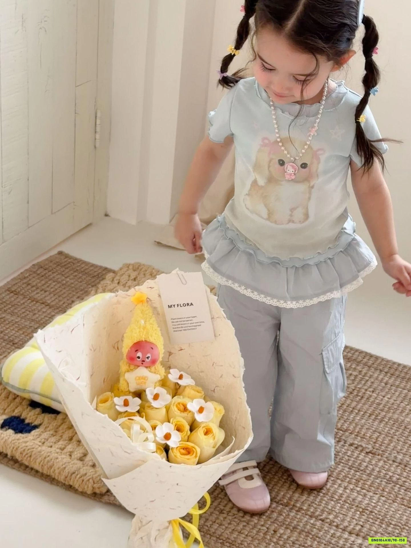 SÉT ÁO VIỀN BÈO MIX QUẦN TÚI HỘP