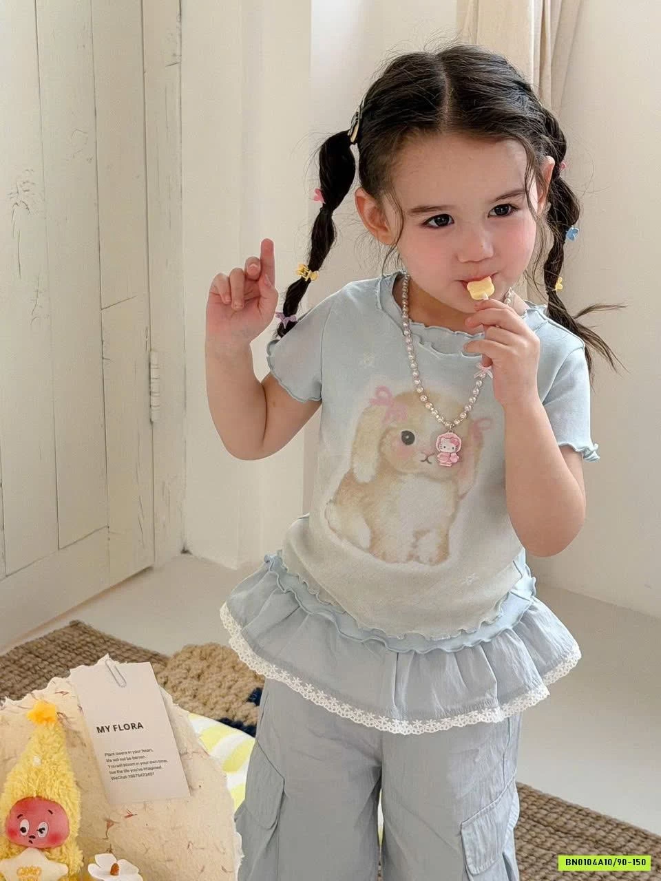 SÉT ÁO VIỀN BÈO MIX QUẦN TÚI HỘP