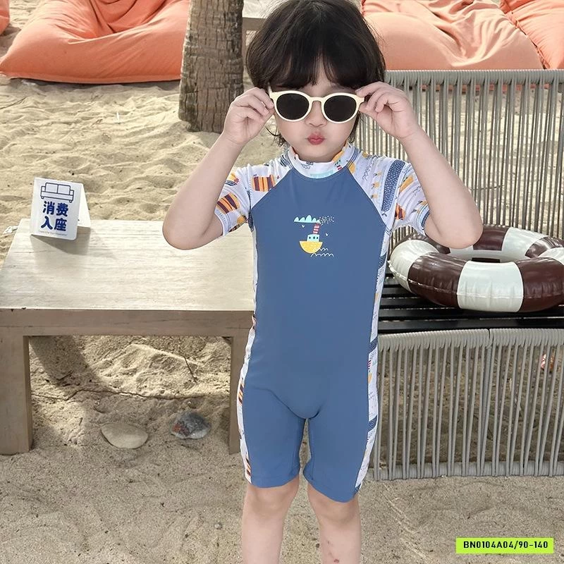 BỘ BƠI BÉ TRAI HỌA TIẾT DÀI TAY