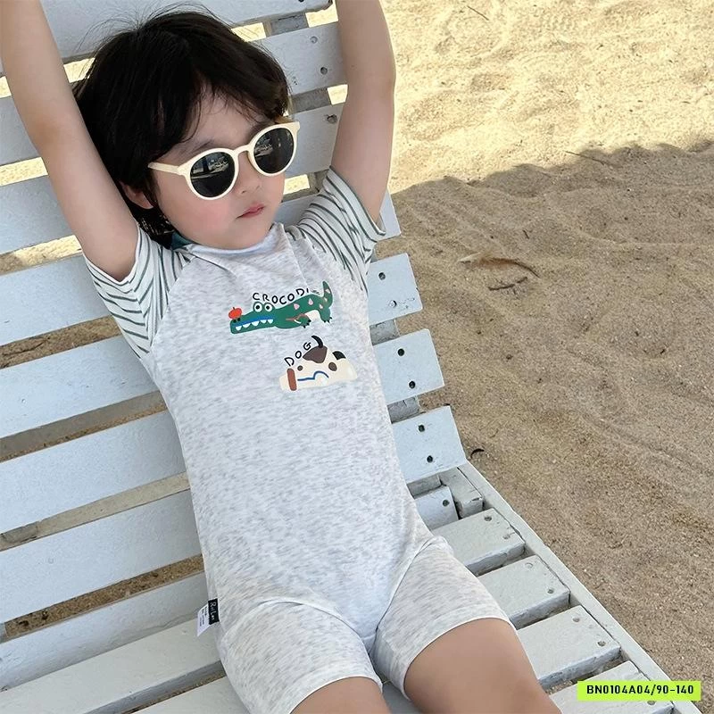 BỘ BƠI BÉ TRAI HỌA TIẾT DÀI TAY