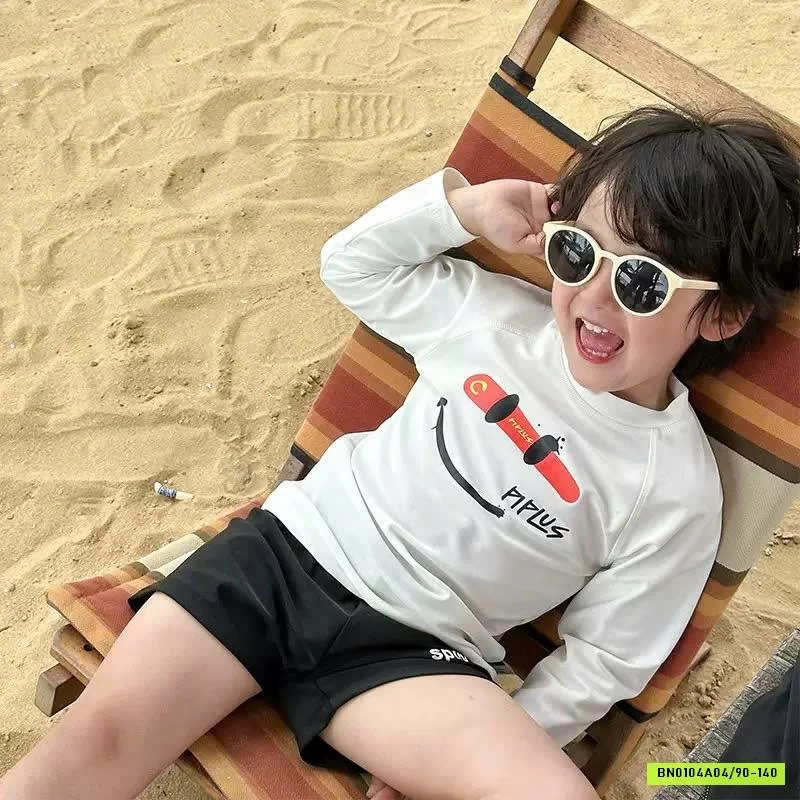 BỘ BƠI BÉ TRAI HỌA TIẾT DÀI TAY