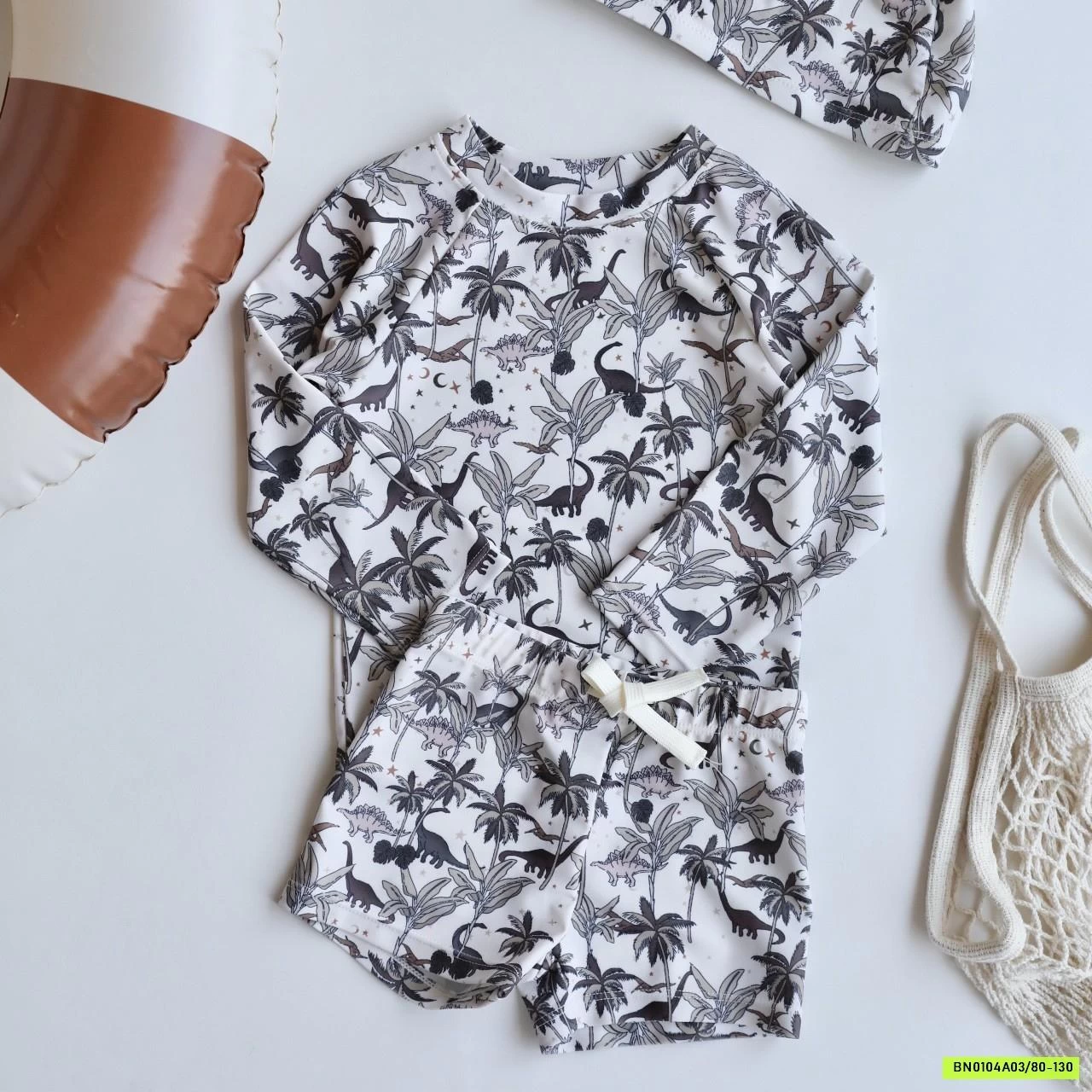 SÉT BƠI BÉ TRAI 3 CHI TIẾT ÁO DÀI TAY