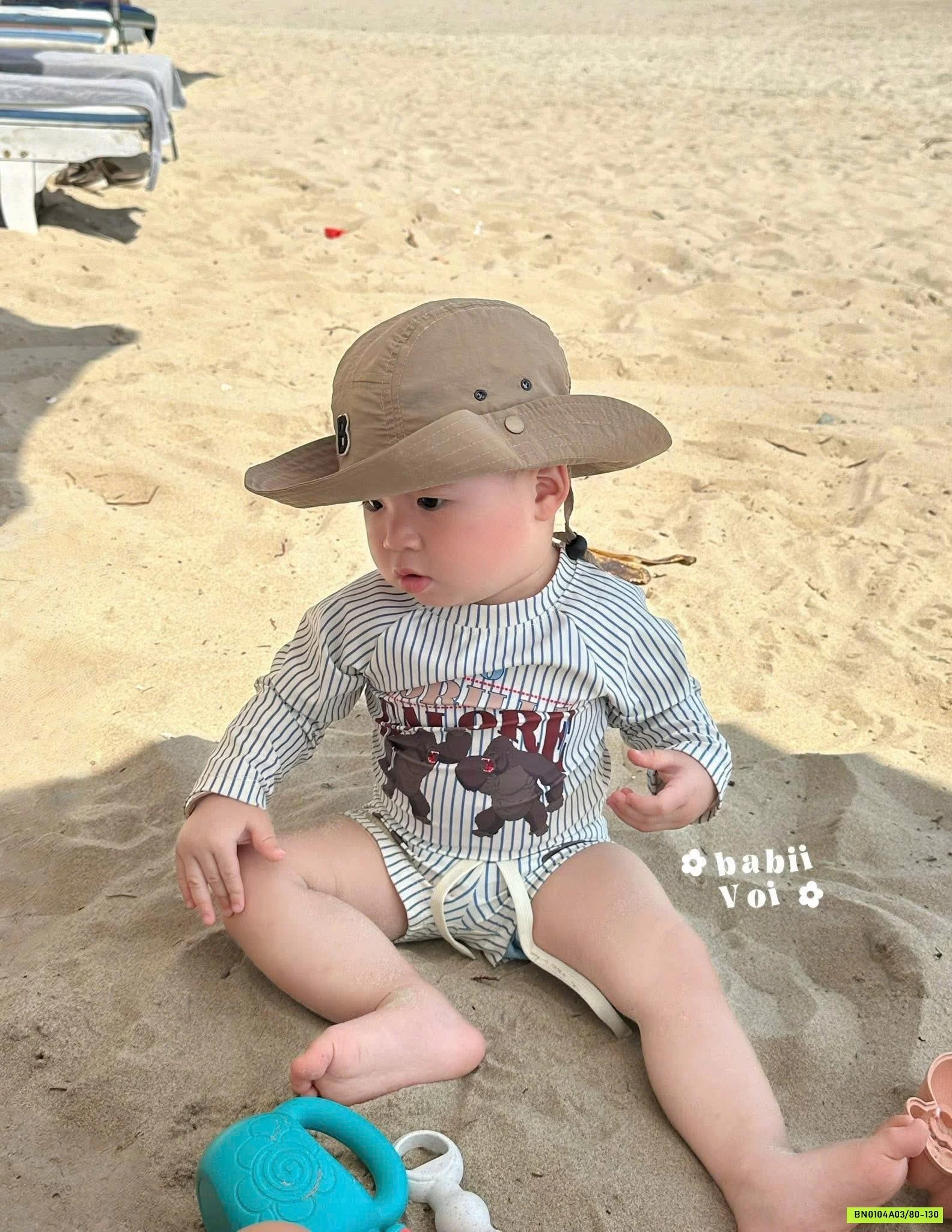 SÉT BƠI BÉ TRAI 3 CHI TIẾT ÁO DÀI TAY