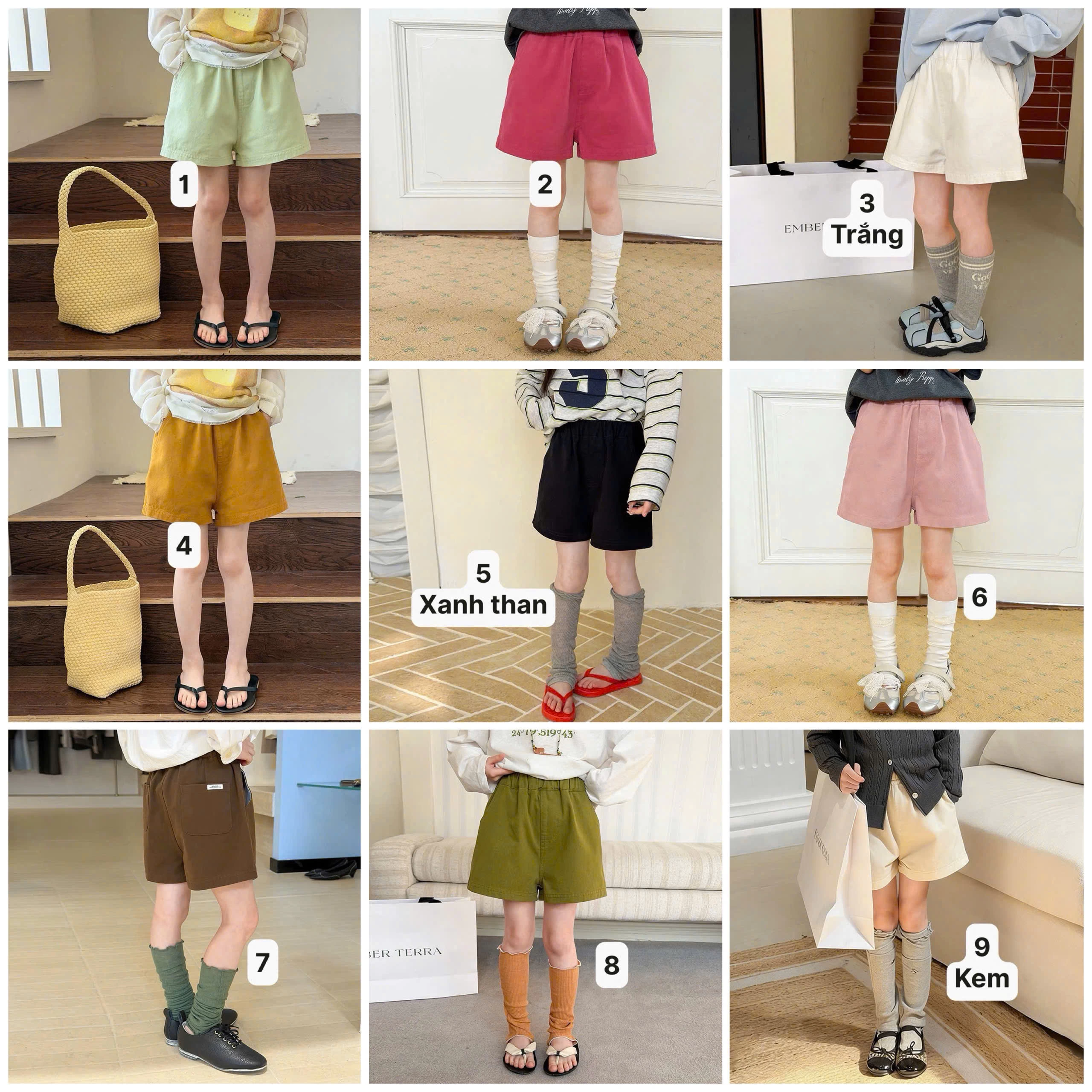 SHORT THÔ TRƠN MÀU 26A003 AMBB