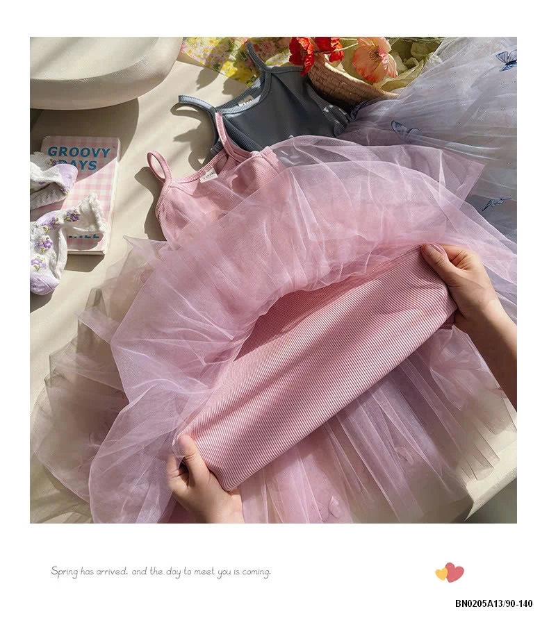 ĐẦM TUTU 2 DÂY GẮN BƯỚM