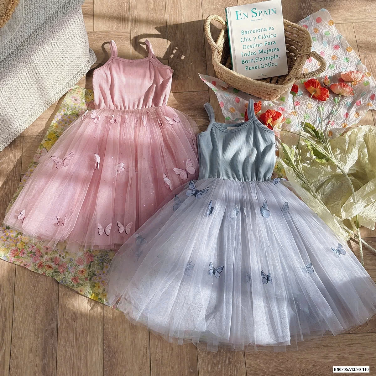 ĐẦM TUTU 2 DÂY GẮN BƯỚM