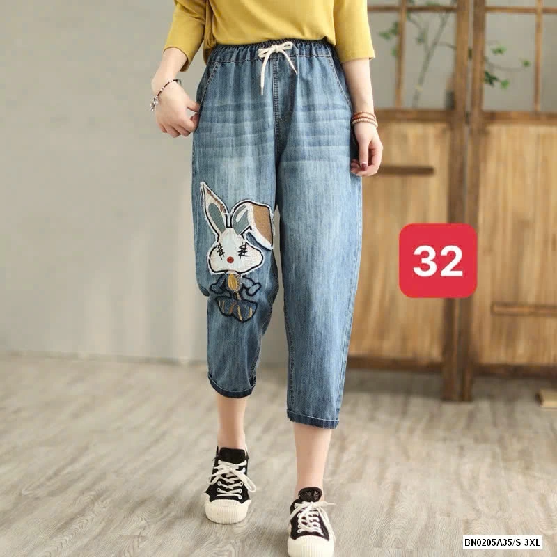 BAGGY JEASN THÊU XUẤT NHẬT