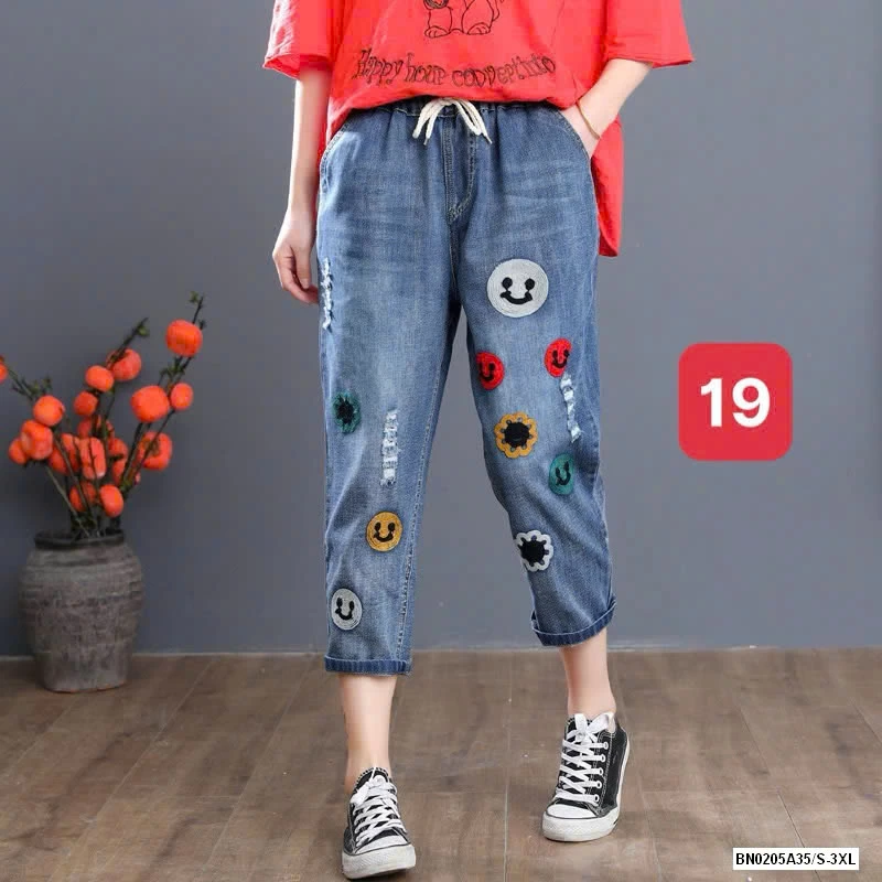 BAGGY JEASN THÊU XUẤT NHẬT