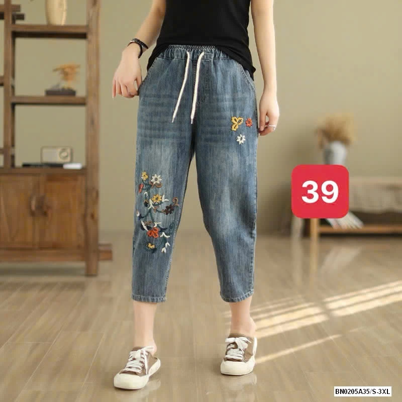 BAGGY JEASN THÊU XUẤT NHẬT