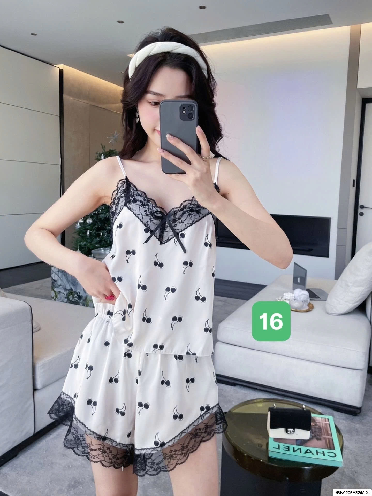 BỘ NGỦ LỤA 2 DÂY VIỀN REN