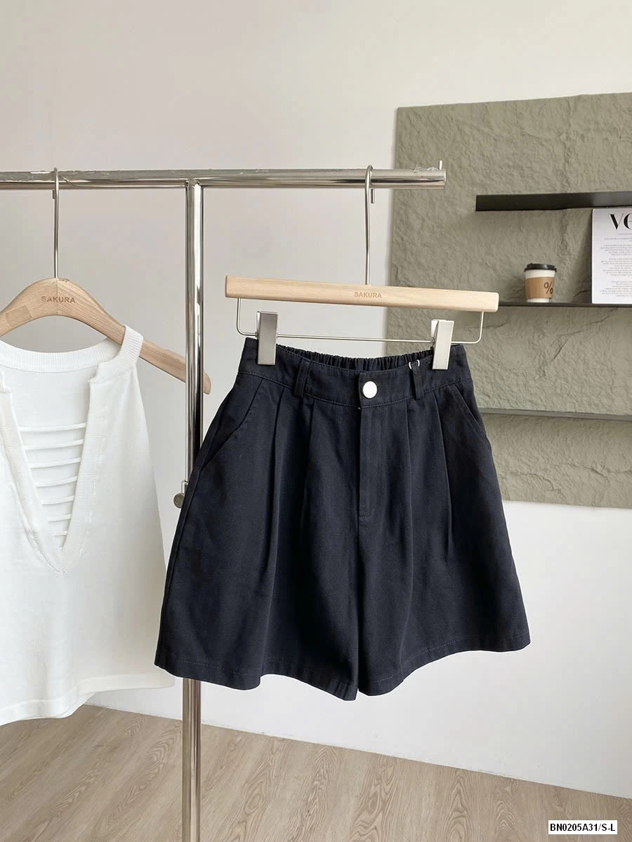 SHORT THÔ MỀM CẠP CÚC LƯNG CHUN