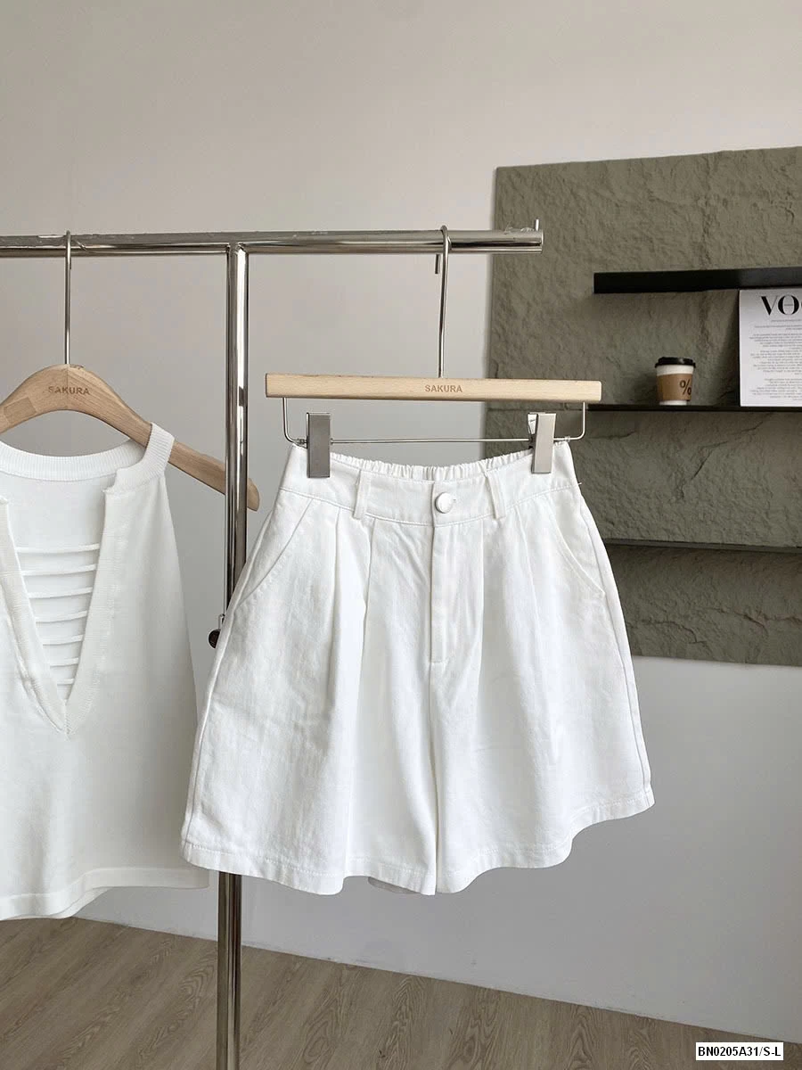 SHORT THÔ MỀM CẠP CÚC LƯNG CHUN