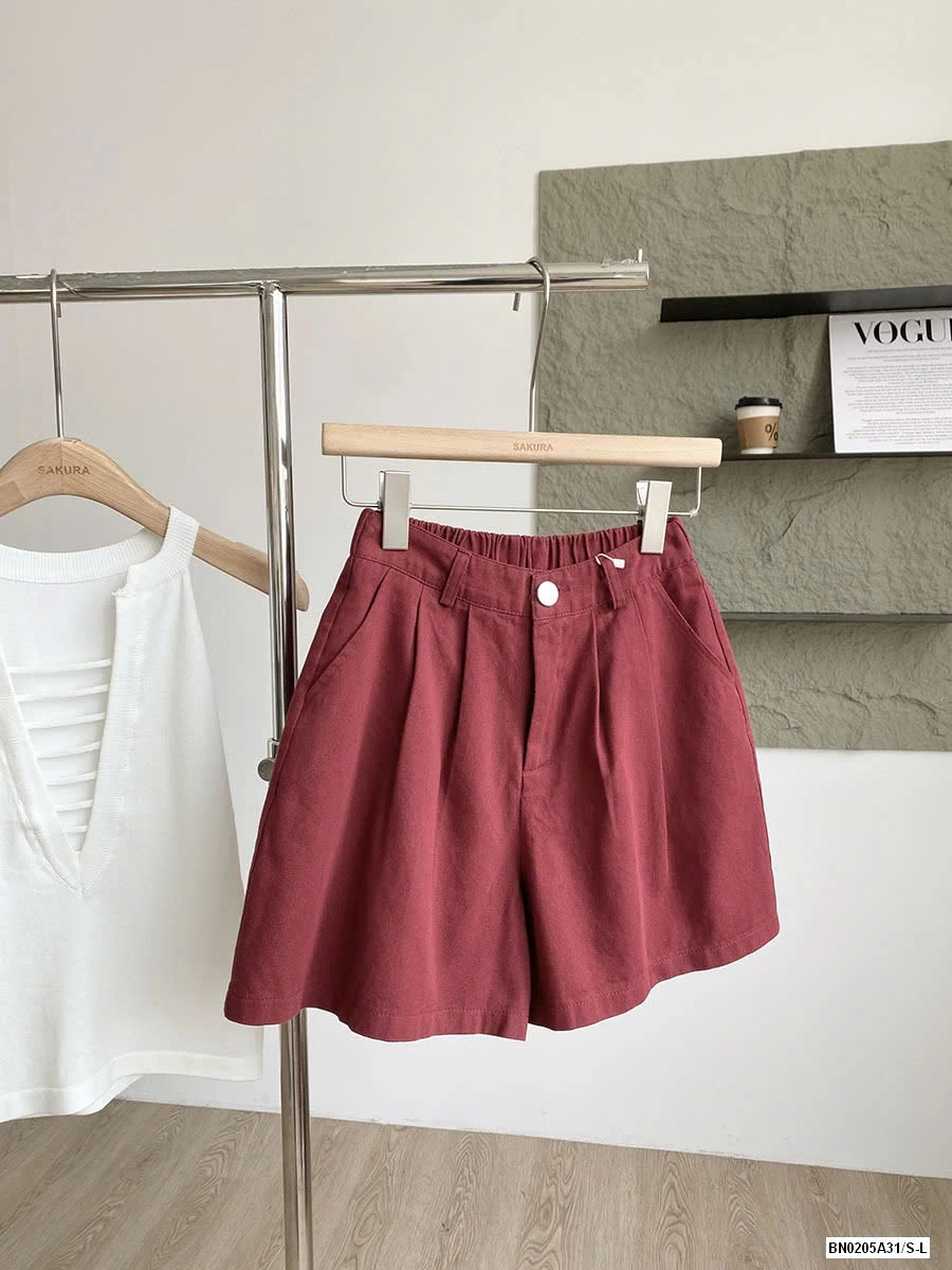 SHORT THÔ MỀM CẠP CÚC LƯNG CHUN