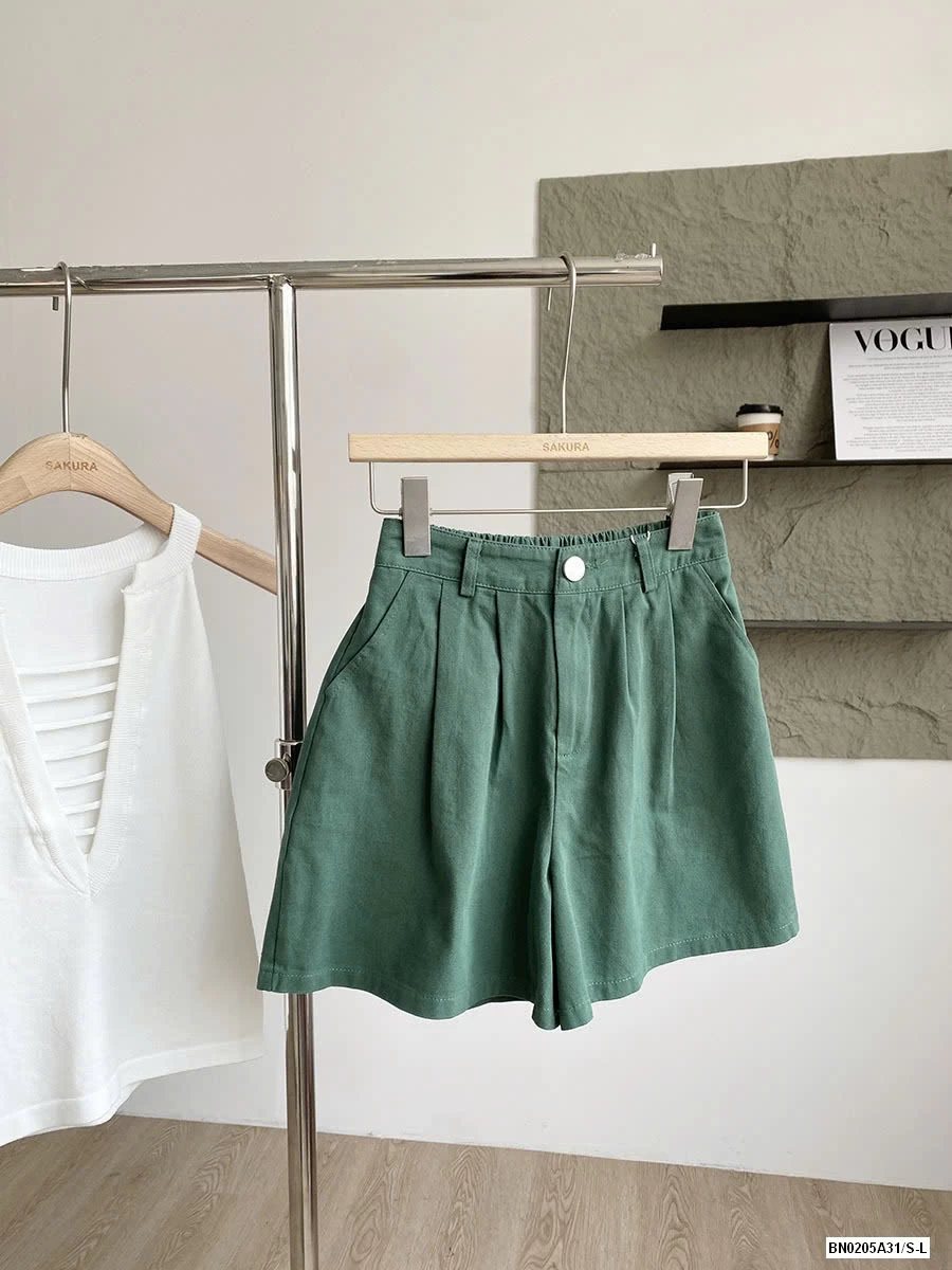 SHORT THÔ MỀM CẠP CÚC LƯNG CHUN