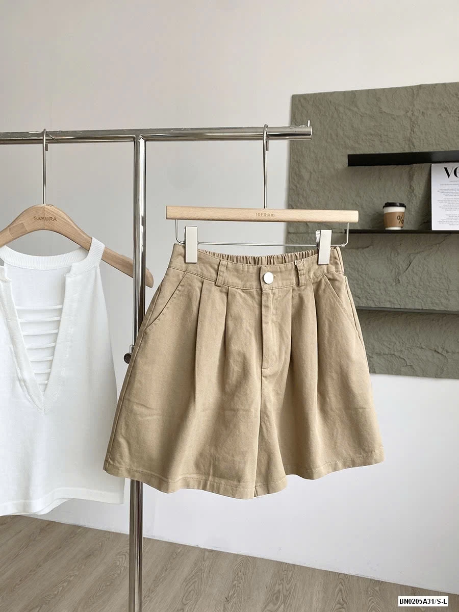 SHORT THÔ MỀM CẠP CÚC LƯNG CHUN