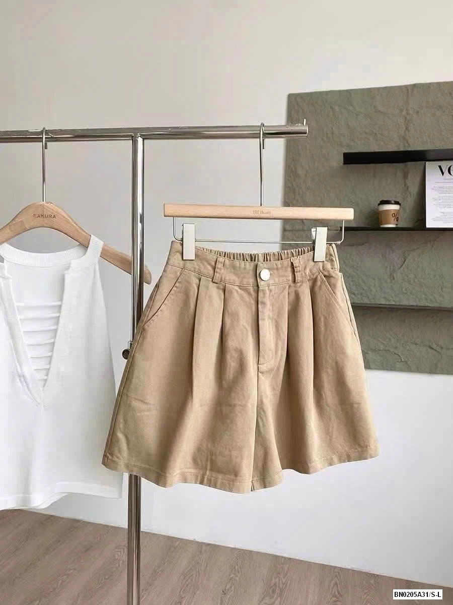 SHORT THÔ MỀM CẠP CÚC LƯNG CHUN