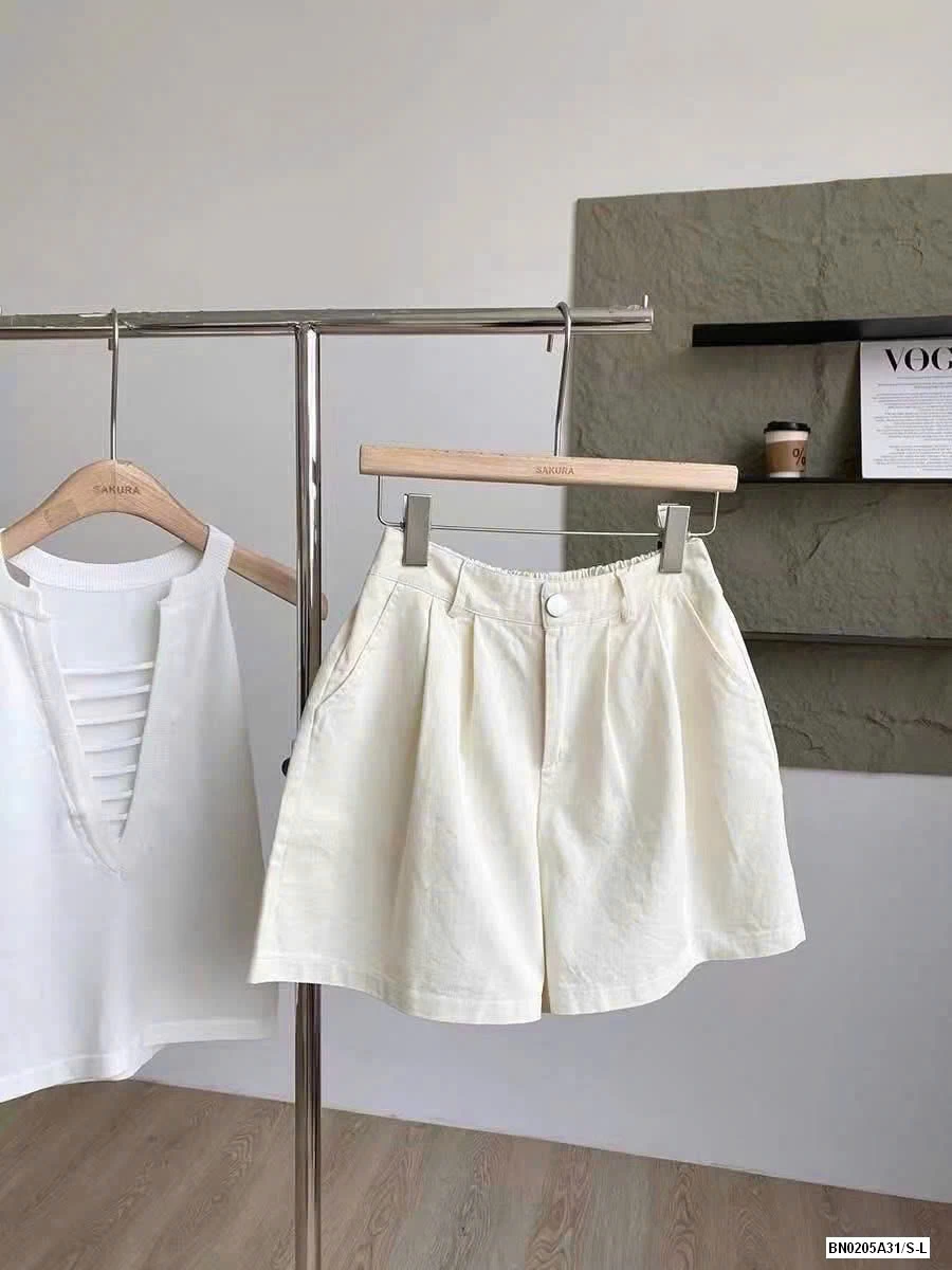 SHORT THÔ MỀM CẠP CÚC LƯNG CHUN