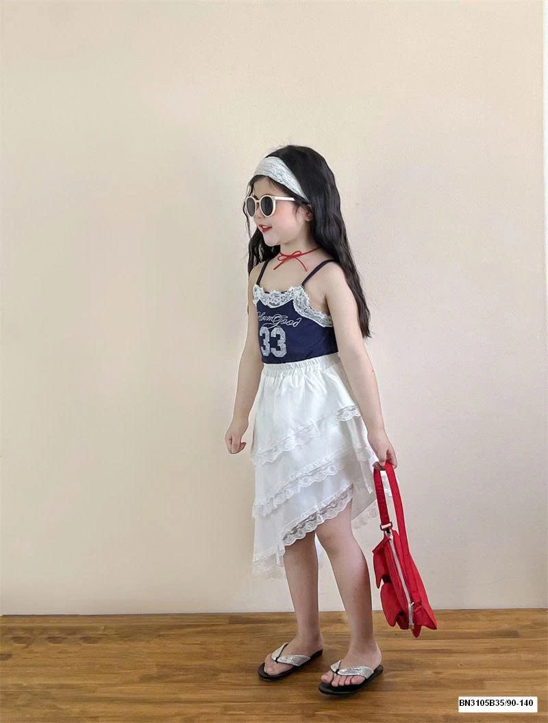 SÉT ÁO 2 DÂY SỐ 33 MIX CHÂN VÁY VẠT CHÉO