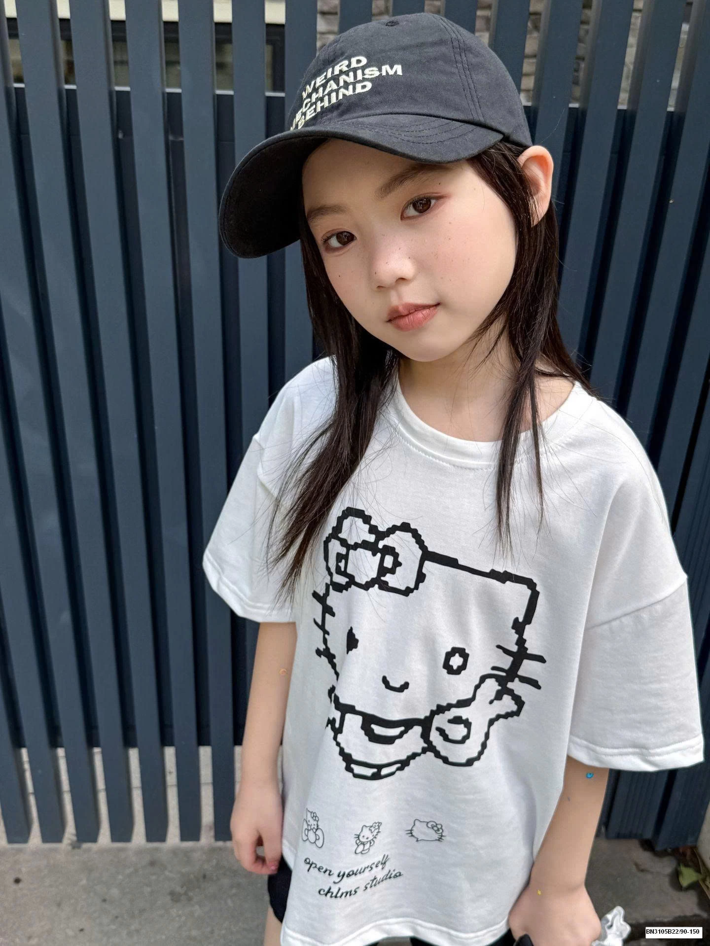 SET ÁO THUN + QUẦN SHORT HELLO KITTY BÉ GÁI