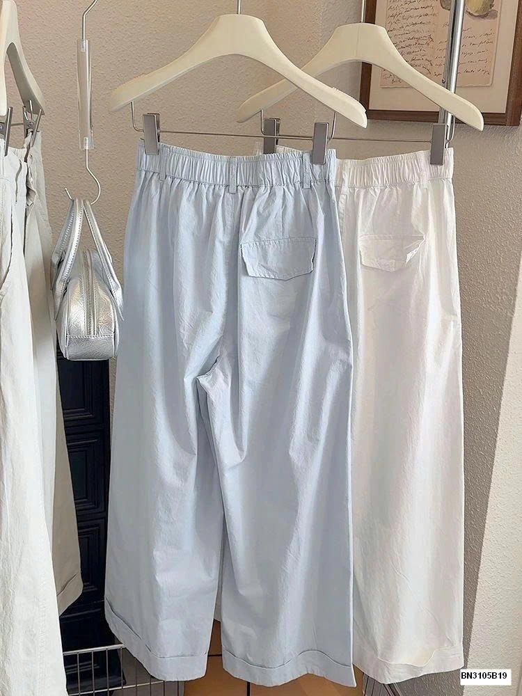 QUẦN BAGGY SUÔNG GẤP GẤU ANNA