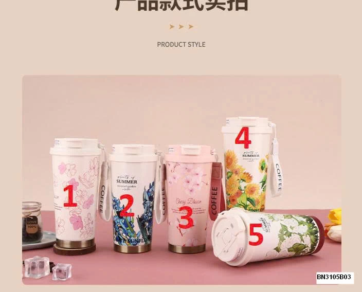 CỐC NƯỚC GIỮ NHIỆT IN HOA