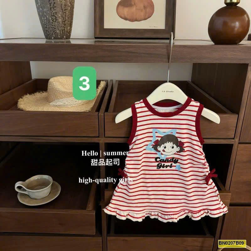 BST VÁY SÁT NÁCH HỌA TIẾT BG