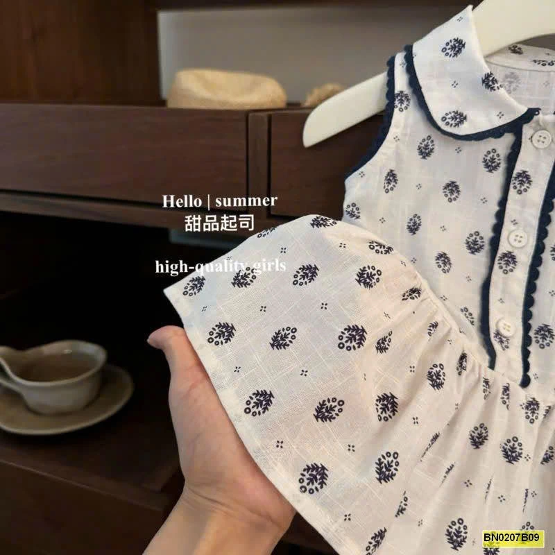 BST VÁY SÁT NÁCH HỌA TIẾT BG