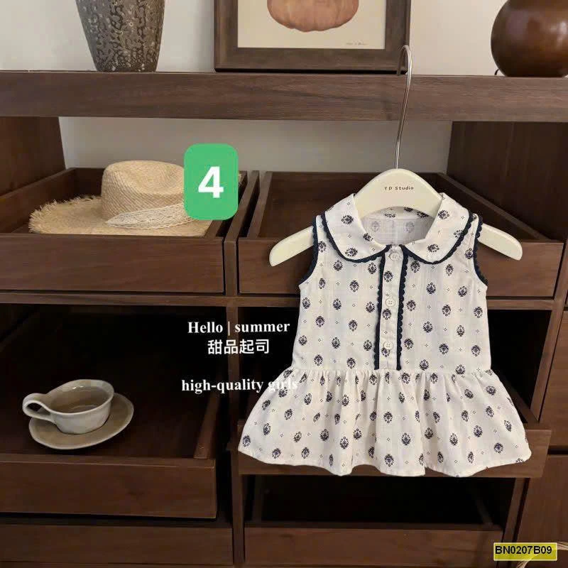 BST VÁY SÁT NÁCH HỌA TIẾT BG