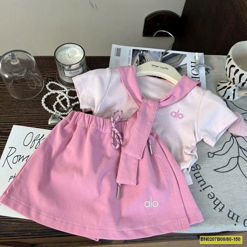 SÉT VÁY A.LO HỒNG  XINH