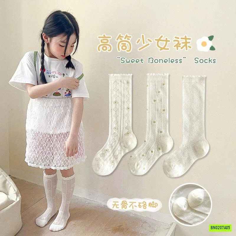 SÉT 3Đ TẤT REN CAO CỔ BG