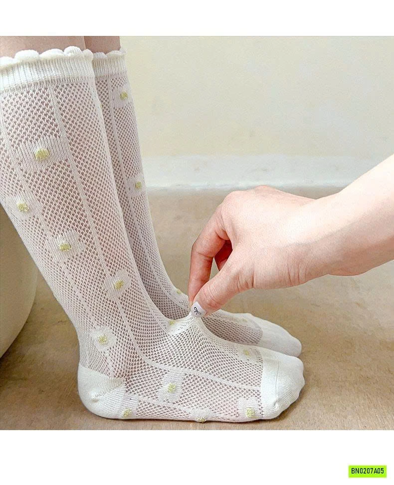 SÉT 3Đ TẤT REN CAO CỔ BG