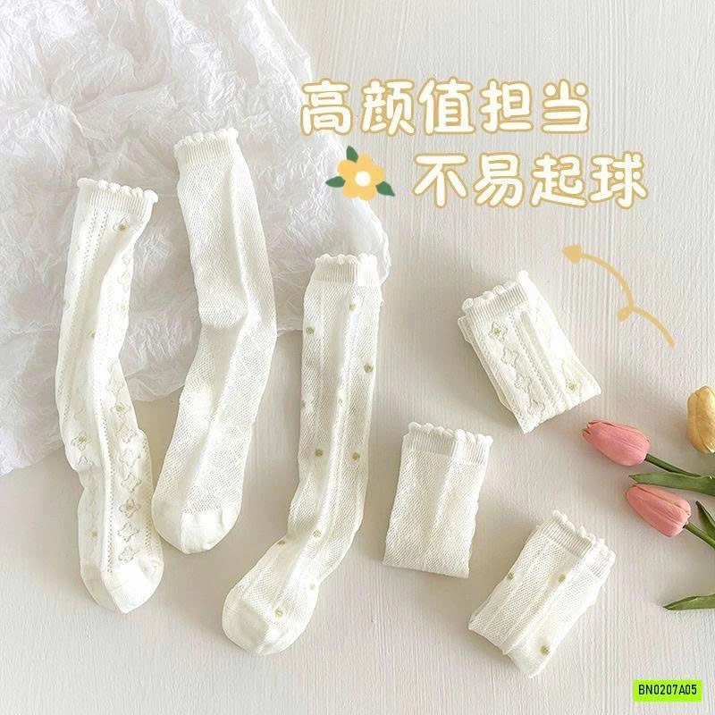 SÉT 3Đ TẤT REN CAO CỔ BG