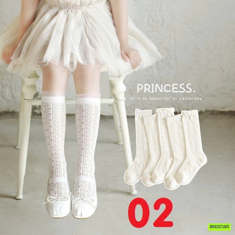 SÉT 3Đ TẤT REN CAO CỔ BG