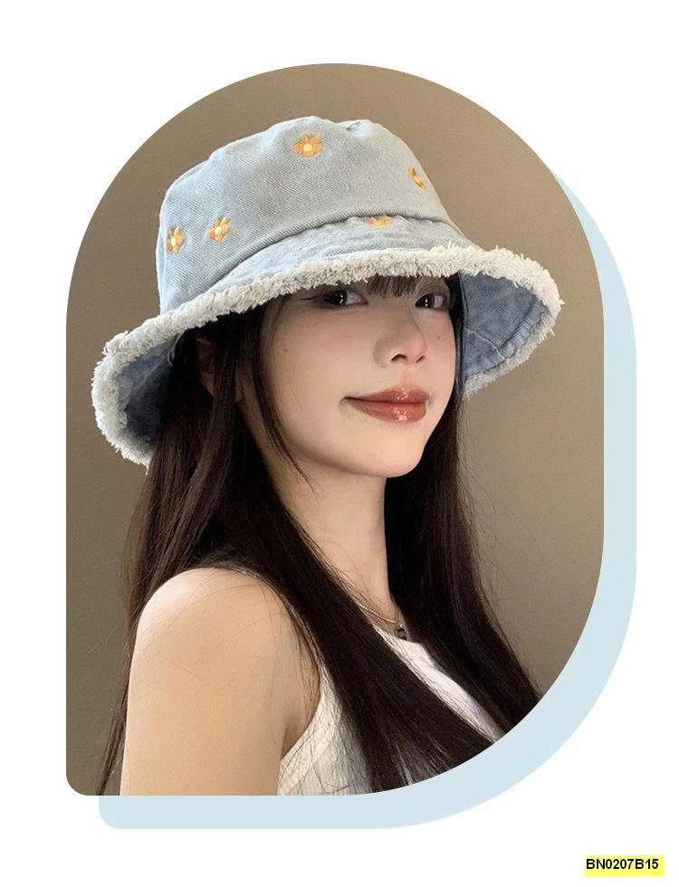 MŨ BUCKET DENIM CHO NỮ