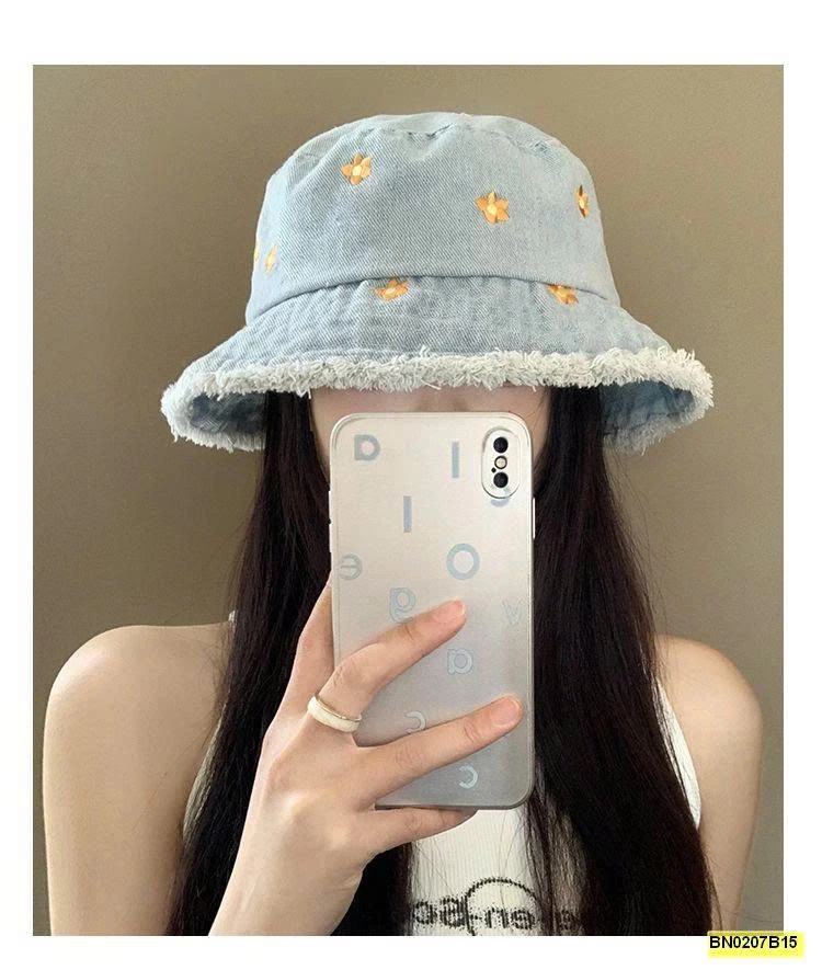 MŨ BUCKET DENIM CHO NỮ
