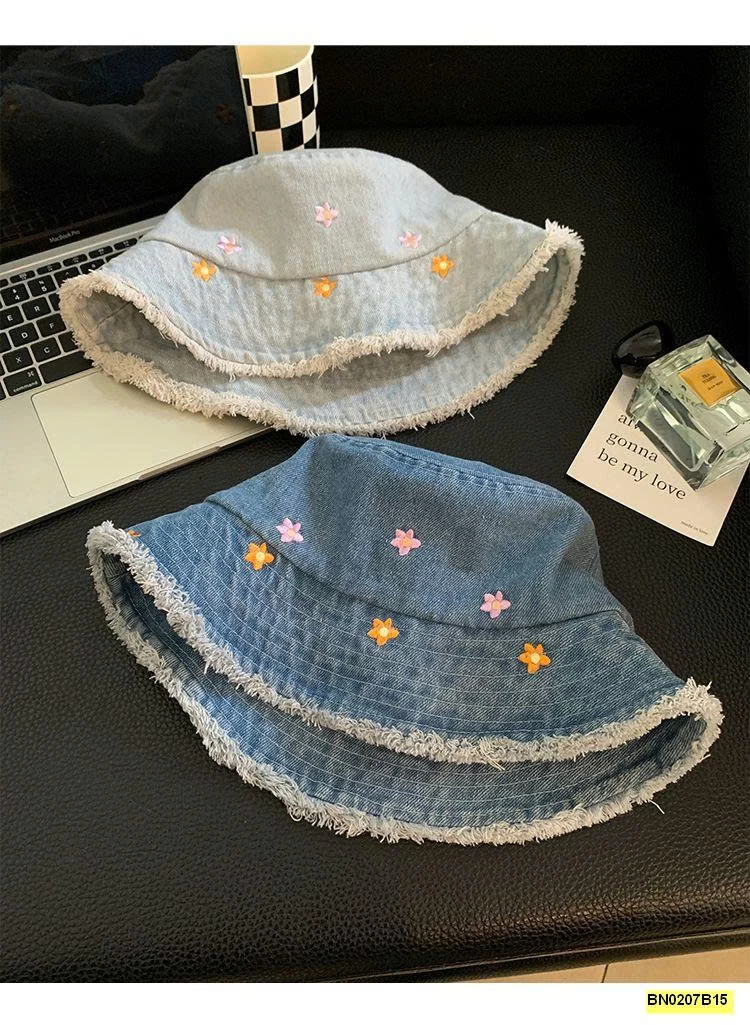 MŨ BUCKET DENIM CHO NỮ