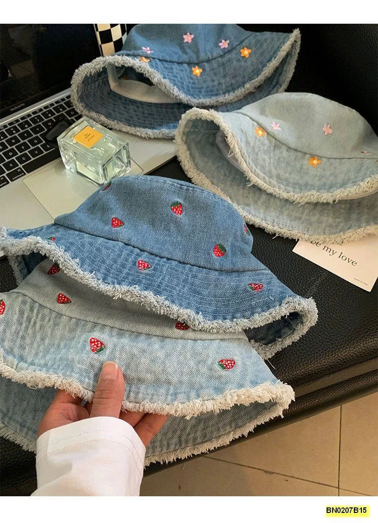 MŨ BUCKET DENIM CHO NỮ