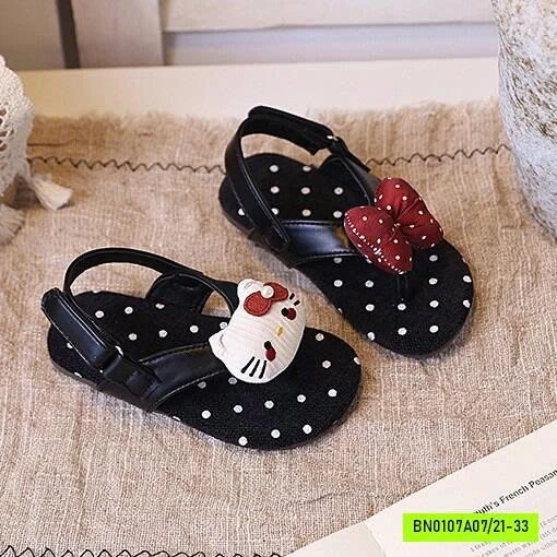 SANDAL XỎ NGÓN CHẤM BI KITTY
