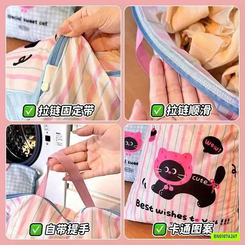 SET 4 TÚI GIẶT ĐỒ MÈO KUTE
