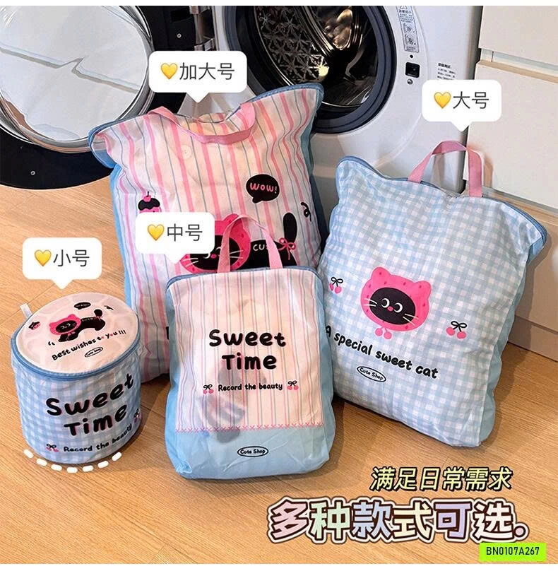 SET 4 TÚI GIẶT ĐỒ MÈO KUTE
