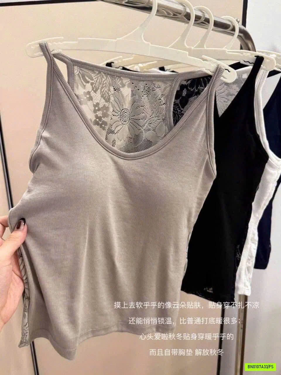 ÁO BA LỖ PHỐI REN LƯNG